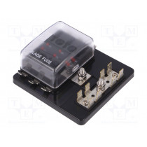 R3-76B-01-3L106; Fuse acces: fuse boxes; fuse: 19mm; 30A; screw; Body: black; UL94V-0; SCI R3-76B-01-3L106; Fuse acces: fuse boxes; fuse: 19mm; 30A; screw; Body: black; UL94V-0; SCI