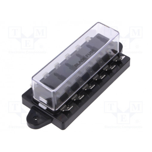 R3-76D-01-3106; Fuse acces: fuse boxes; fuse: 19mm; 30A; screw; Body: black; UL94V-0; SCI