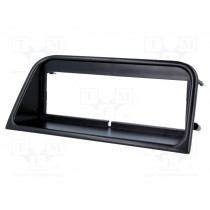 ; Radio mounting frame; Peugeot; 1 DIN; black; 4CARMEDIA