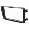 ; Radio mounting frame; Mercedes; 2 DIN; black; 4CARMEDIA
