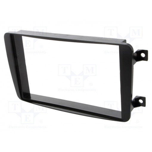 ; Radio mounting frame; Mercedes; 2 DIN; black; 4CARMEDIA