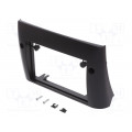 ; Radio mounting frame; Fiat; 2 DIN; black; 4CARMEDIA