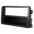 ; Radio mounting frame; VW; 2 ISO; black; 4CARMEDIA ; Radio mounting frame; VW; 2 ISO; black; 4CARMEDIA