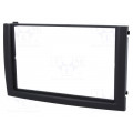 281340-06-0; Radio mounting frame; Škoda; 2 DIN; black; ACV