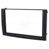 281340-06-0; Radio mounting frame; Škoda; 2 DIN; black; ACV