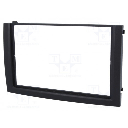 281340-06-0; Radio mounting frame; Škoda; 2 DIN; black; ACV