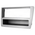 ; Radio mounting frame; Honda; 1 DIN; silver; 4CARMEDIA