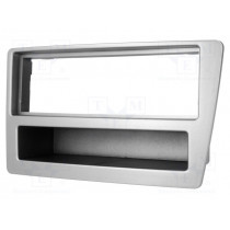 ; Radio mounting frame; Honda; 1 DIN; silver; 4CARMEDIA