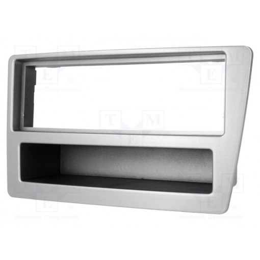 ; Radio mounting frame; Honda; 1 DIN; silver; 4CARMEDIA