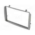 ; Radio mounting frame; Alfa Romeo; 2 DIN; silver; 4CARMEDIA ; Radio mounting frame; Alfa Romeo; 2 DIN; silver; 4CARMEDIA