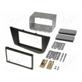 381328-55; Radio mounting frame; Seat; 2 DIN; black; ACV