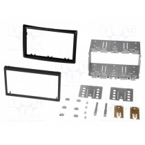 MA70005/T+KIT; Radio mounting frame; Renault; 2 DIN; black; PER.PIC.