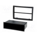 MA70005; Radio mounting frame; Renault; 2 ISO; black; PER.PIC.