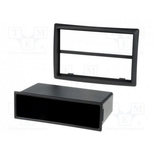 MA70005; Radio mounting frame; Renault; 2 ISO; black; PER.PIC.