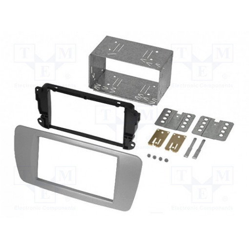 381328-06-3; Radio mounting frame; Seat; 2 DIN; grey conamera (AS2); ACV