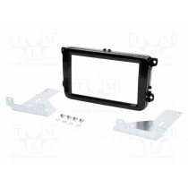 MA95003/T+KPB; Radio mounting frame; VW; 2 DIN; black gloss; PER.PIC.
