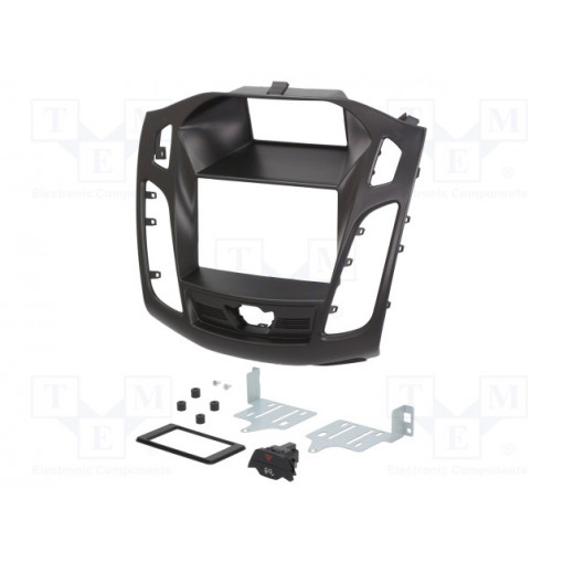 ; Radio mounting frame; Ford; 2 DIN; black; 4CARMEDIA