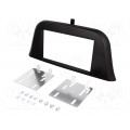MA34001/T+KIT; Radio mounting frame; Iveco; 2 DIN; black; PER.PIC.