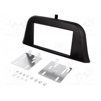 MA34001/T+KIT; Radio mounting frame; Iveco; 2 DIN; black; PER.PIC.