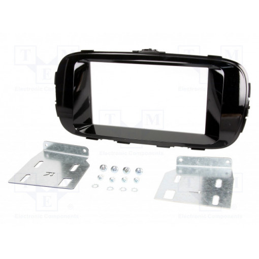 MA39047/T+KIT; Radio mounting frame; Kia; 2 DIN; black gloss; PER.PIC.
