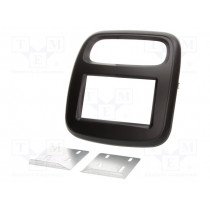 381250-16-1; Radio mounting frame; Opel,Renault; 2 DIN; black; ACV