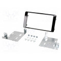 MA55012.2/T+KIT; Radio mounting frame; Mitsubishi; 2 DIN; black gloss; PER.PIC.