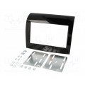 MA26024/T+KIT; Radio mounting frame; Fiat; 2 DIN; black gloss; PER.PIC.