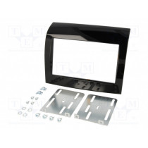 MA26024/T+KIT; Radio mounting frame; Fiat; 2 DIN; black gloss; PER.PIC.