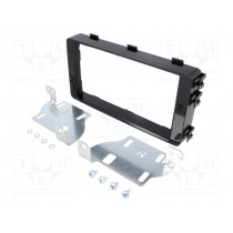MA55013/T+KIT; Radio mounting frame; Mitsubishi; 2 DIN; black gloss; PER.PIC.