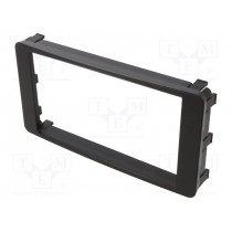 281200-03-0; Radio mounting frame; Mitsubishi; 2 DIN; black; ACV