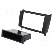 281190-33-0; Radio mounting frame; Mercedes; 2 DIN; black; ACV