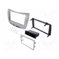 ; Radio mounting frame; Lancia; 1 DIN,2 DIN; silver; 4CARMEDIA
