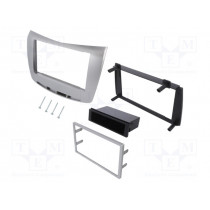 ; Radio mounting frame; Lancia; 1 DIN,2 DIN; silver; 4CARMEDIA