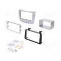 ; Radio mounting frame; Lancia; 2 DIN; silver; 4CARMEDIA