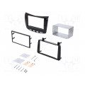 ; Radio mounting frame; Lancia; 2 DIN; black gloss; 4CARMEDIA