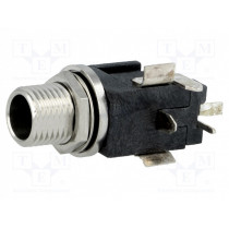 RASH10S; Socket; DC supply; male; with on/off switch; on PCBs; SMT,THT; SWITCHCRAFT