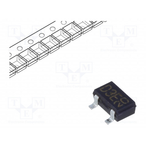 RB411DT146; Diode: Schottky rectifying; SMD; 20V; 0.5A; SOT346; ROHM SEMICONDUCTOR
