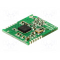 RC-CC1101-SPI-SMT-868; Module: RF; 868MHz; SPI; -110dBm; 1.8÷3.6VDC; 10dBm; Mounting: SMD; RADIOCONTROLLI
