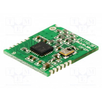 RC-CC1101-SPI-SMT-868; Module: RF; 868MHz; SPI; -110dBm; 1.8÷3.6VDC; 10dBm; Mounting: SMD; RADIOCONTROLLI