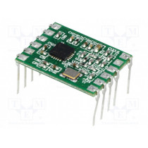 RC-CC1101-SPI-434; Module: RF; 434MHz; SPI; -110dBm; 1.8÷3.6VDC; 10dBm; Mounting: THT; RADIOCONTROLLI
