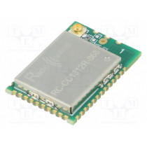 RC-CC1312R-868; Module: RF; 868MHz; -121dBm; 1.8÷3.8VDC; 14dBm; Mounting: SMD; SMA; RADIOCONTROLLI