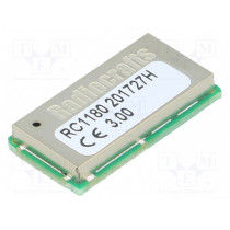 RC1180-RC232; Module: RF; UART; -110dBm; 2÷3.6VDC; 10dBm; Mounting: SMD; 100kbps; RADIOCRAFTS