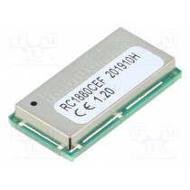 RC1880CEF-GPR; Module: RF; SPI,UART; -110dBm; 1.8÷3.8VDC; 14dBm; Mounting: SMD; RADIOCRAFTS