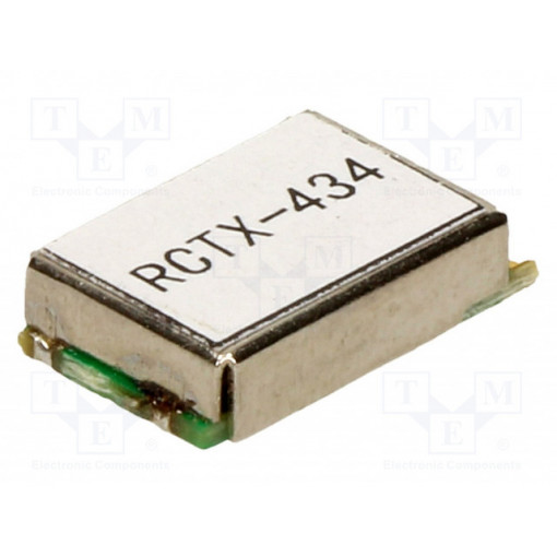 RCTX-434; Module: RF; AM transmitter; ASK,OOK; 433.92MHz; 4÷12VDC; 11dBm; RADIOCONTROLLI