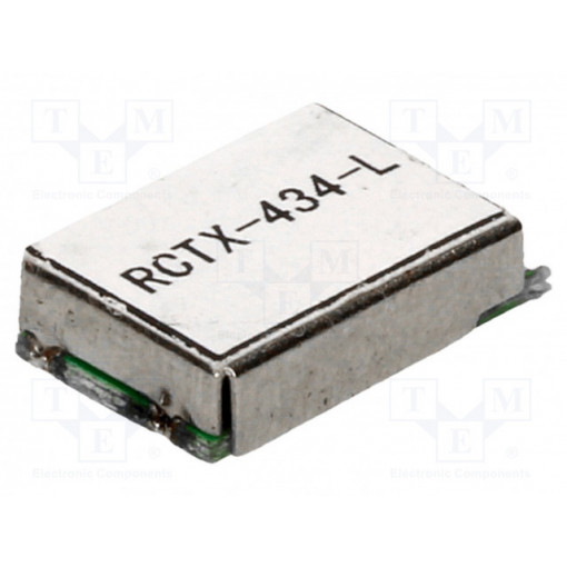 RCTX-434-L; Module: RF; AM transmitter; ASK,OOK; 433.92MHz; 2.2÷3.6VDC; 11dBm; RADIOCONTROLLI