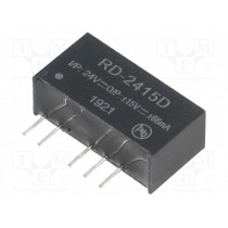 RD-2415D; Converter: DC/DC; 2W; Uin: 21.6÷26.4V; Uout: 15VDC; Uout2: -15VDC; RECOM