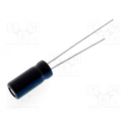 RD1J337M10020BB; Capacitor: electrolytic; THT; 330uF; 63VDC; Ø10x20mm; Pitch: 5mm; SAMWHA