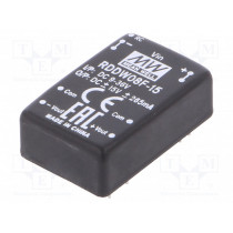 RDDW08F-15; Converter: DC/DC; 8W; Uin: 9÷36V; Uout: 15VDC; Uout2: -15VDC; DIP24; MEAN WELL