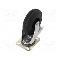 449621; Transport wheel; Ø: 200mm; W: 50mm; H: 240mm; torsional with lock; ELESA+GANTER