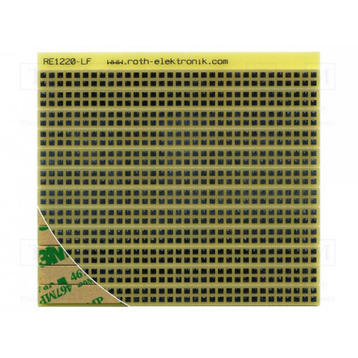 RE1220-LF; Board: universal; single sided,prototyping; W: 90mm; L: 100mm; ROTH ELEKTRONIK GMBH RE1220-LF; Board: universal; single sided,prototyping; W: 90mm; L: 100mm; ROTH ELEKTRONIK GMBH